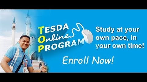 How to enroll TESDA Online Program (Free Online Training)