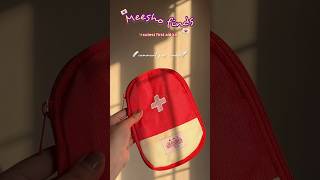 MEESHO FIRST AID CUTE KIT BAG🩸🩹| #meeshofinds #meeshocutefinds #meeshofind #cutefind #pouch