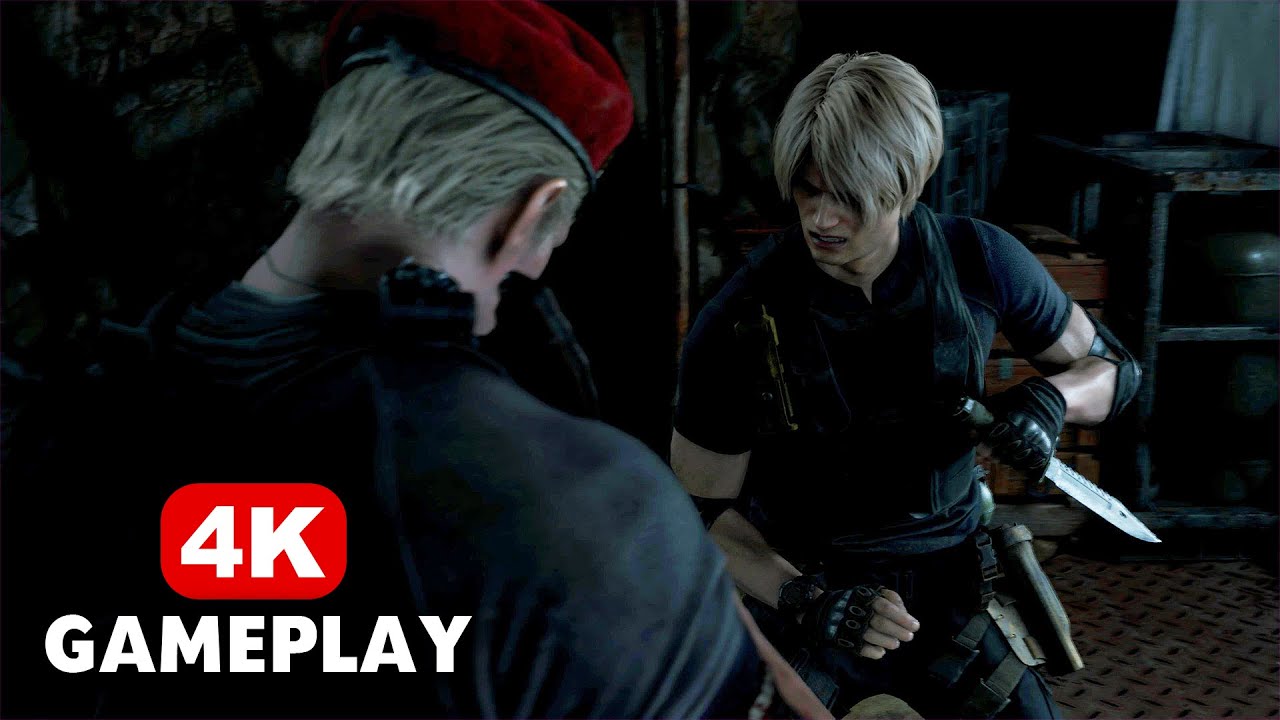 LEON VS KRAUSER KNIFE FIGHT - RESIDENT EVIL 4, Leon vs Krauser Knife  Fight! - Resident Evil 4 Chapter 5-3 Gameplay #residentevil4  #residentevil4remake #re4 #re4remake #residentevil #residentevil4boss, By  Dimas Chronicles