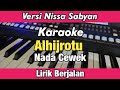 Karaoke - Alhijrotu Nissa Sabyan Nada Cewek Lirik Berjalan | Karaoke Sholawat