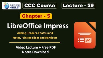 CCC Chapter 5 Impress | LibreOffice Impress for CCC Exam | CCC Online Class | CCC Lecture - 29