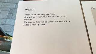 Ms. Gail Teaching Art - Making the Grid from week 7