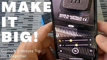 How to use iOS Magnifier on the iPhone and iOS to read small text!