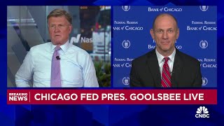 Rate will move lower long as we keep making progress toward 2% inflation, says Fed's Austan Goolsbee