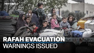 Israeli army orders Palestinians in eastern Rafah to evacuate by TRT World 6,790 views 1 day ago 2 minutes, 26 seconds