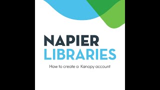 How to create a Kanopy account - Napier Library