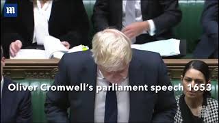 Oliver Cromwells speech to parliament has never been more fitting!