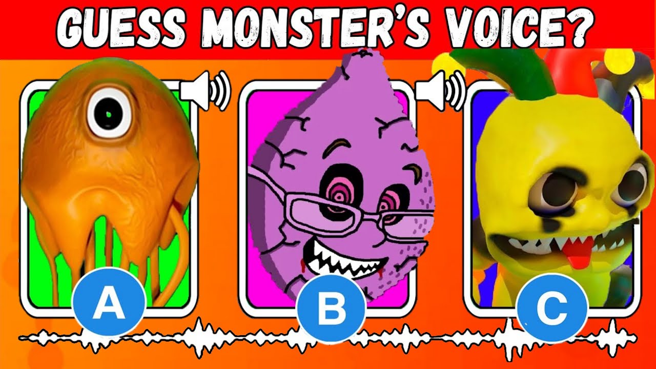 Guess the MONSTER'S VOICE ROBLOX DOORS & GARTEN OF BANBAN 2 Figure