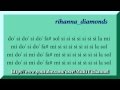 Rihanna diamonds (full) - Flauta dulce notas - Partitura - Recorder - Score