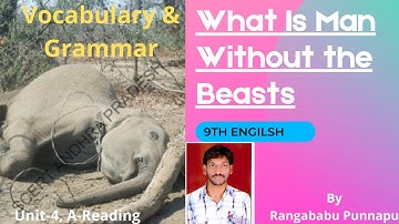 💐👍9th English 4th Unit "What is Man Without the Beasts" Vocabulary & Grammar Detailed Explanation 💐👍