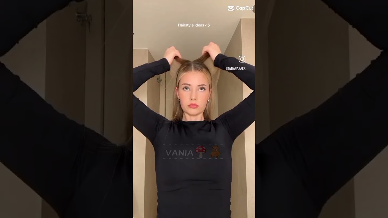 idea de peinado para las clases.💗🧸✨