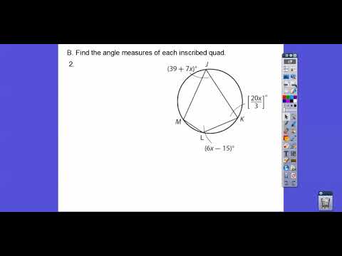 Angles In Inscribed Quads Module 24 2 Youtube