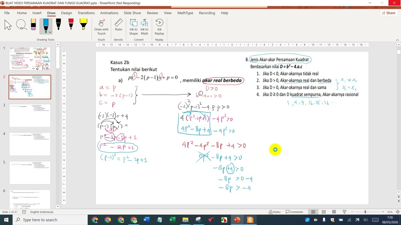 PERSAMAAN KUADRAT PART2