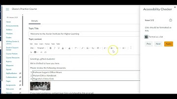How to Use the Accessibility Checker in Canvas