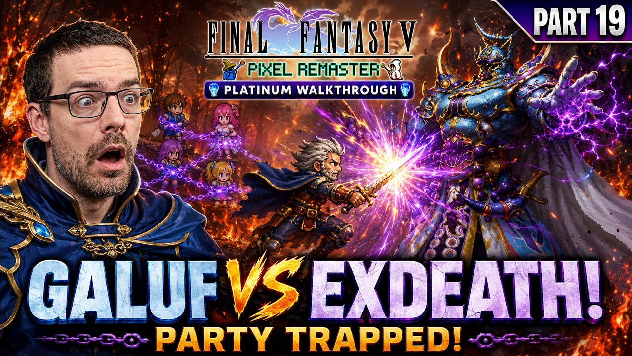 Final Fantasy 5 Platinum Trophy Guide Part 19 - Galuf vs Exdeath