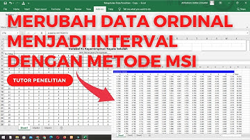 Cara Mengubah Data Ordinal Menjadi Interval Menggunakan Excel