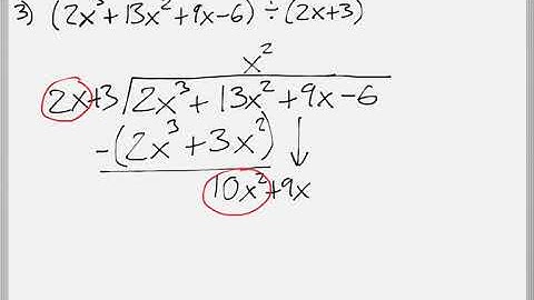Math 119 : 5.4 #3 (Intermediate Algebra Tutorial : Dividing Polynomials)
