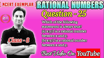 Which of the following statements is always true? (a) x-y/2 is a rational number between x and y.