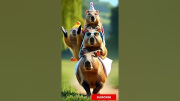 Relax Like a Capybara – Adorable Family Bath Moment