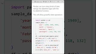 03 Converting Strings to Datetime in Pandas and Extracting Components