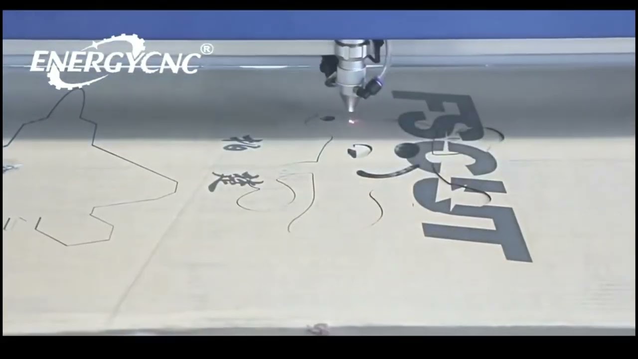 Large table CO2 laser cutter with dual table.