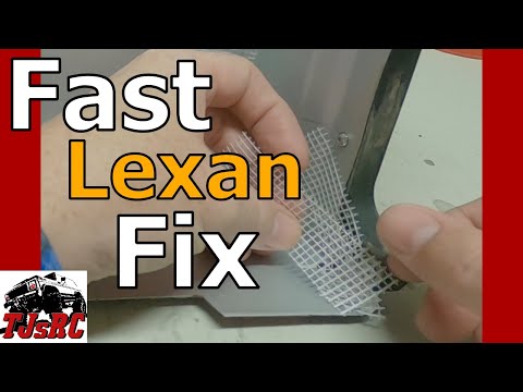 Quickly repair a cracked RC car body - DIY with shoe Goo and fiber tape