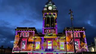 Chesterfield Glow Up market hall projection 2026