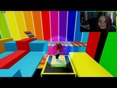 Getting Past The Hard Fun Rainbow Obby D In Roblox Youtube - roblox rainbow obby thumbnail