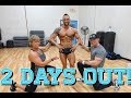 2 days out final bodybuilding  classic physique routines wtroy hutchinson