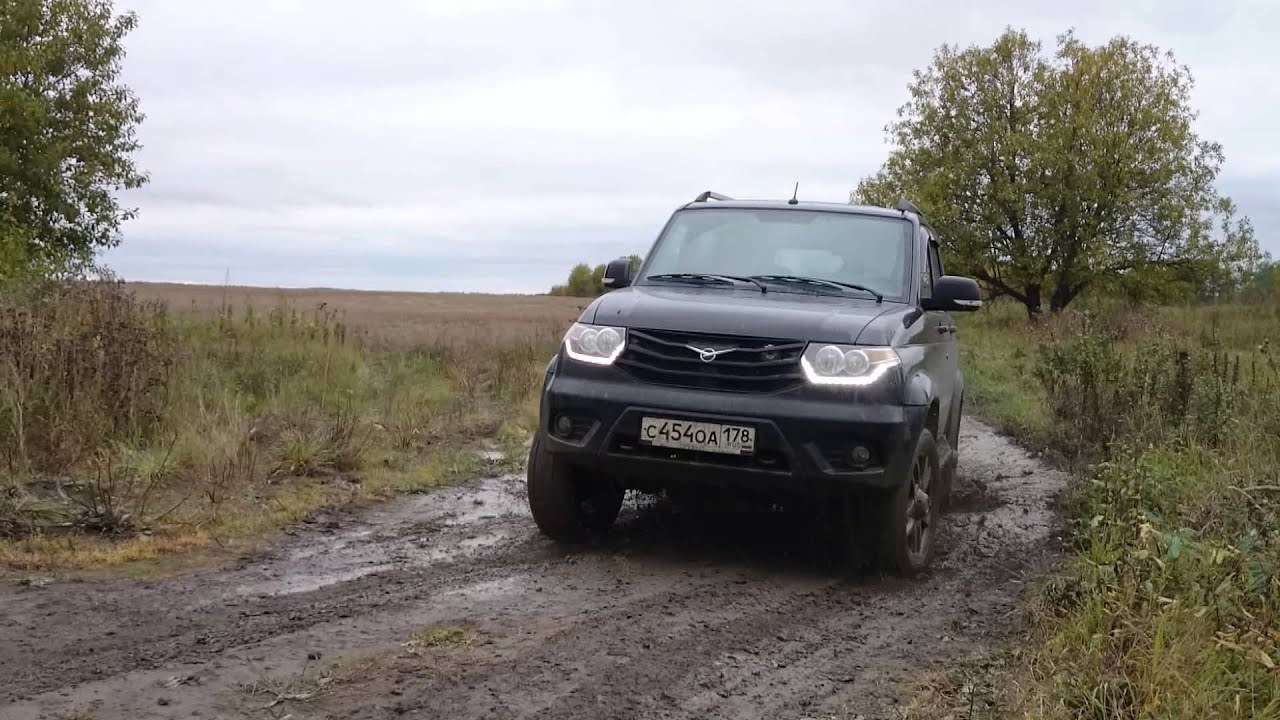 Уаз патриот в грязи