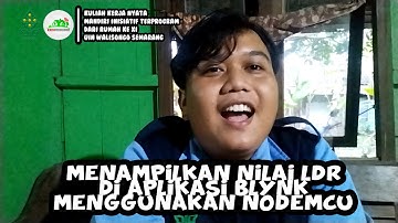 MENAMPILKAN NILAI LDR DI APLIKASI BLYNK MENGGUNAKAN NODEMCU