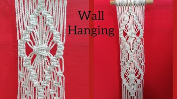 Easy Macrame Diamond Pattern. Wall hanging. Macrame Decor tutorial.