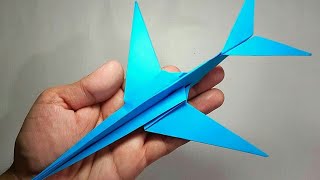 BEST ORIGAMI PAPER JET - HOW TO PAPER AIRPLANE MODEL |  F-14 Tomcat