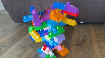 ASMR Toys -Iron Twinblast - A Mecha Robot Creation  with Mega Bloks First Builders