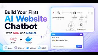 Build AI Automation Website Chatbot with N8N and Docker #aivideo #aivideo #artificialintelligence