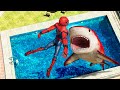 GTA 5 SPIDER-SHARK vs SPIDER-MAN ep.8 (Euphoria physics)