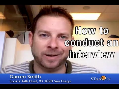 How to conduct an interview - Darren Smith | STAA TV Ep. 14
