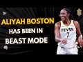ALIYAH BOSTON has been in BEAST MODE for CAITLIN CLARK