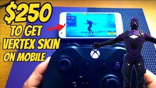 Fortnite Dark Vertex Skin On Mobile Payed 250