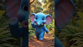 🐘Ek Mota Hathi #babyelephant #elephantrhyme #abcsounds #nurseryrhymes #kidsvideo #cartoondance