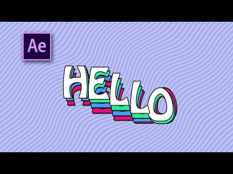 Comic Style Wave Text Animation | After Effects | Motion Graphics | CG Professor