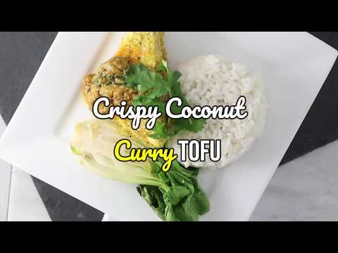 Vegan Crispy Coconut Curry Tofu