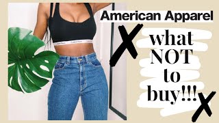 AMERICAN APPAREL TRY ON HAUL 2019| is it good anymore? UPDATE