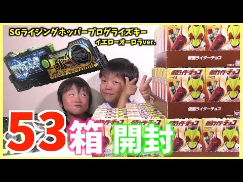 53箱開封！仮面ライダーチョコ！大当たりが出ればSGライジング