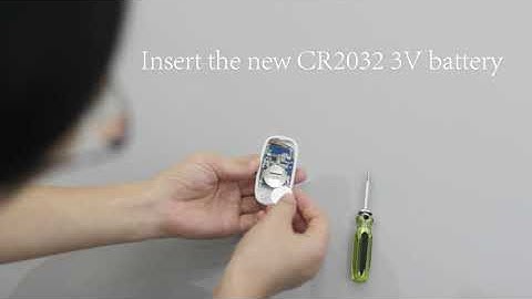 replace the battery of wireless doorbell push button