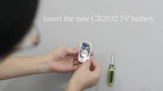 replace the battery of wireless doorbell push button