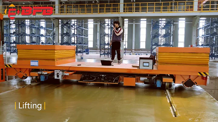 20T Battery Operated Flat Cart, RGV Rail Guided Vehicle Manufacturer