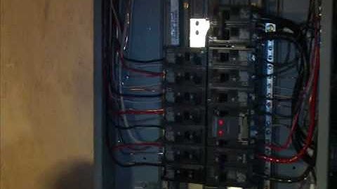 Loose circuit breaker connection.