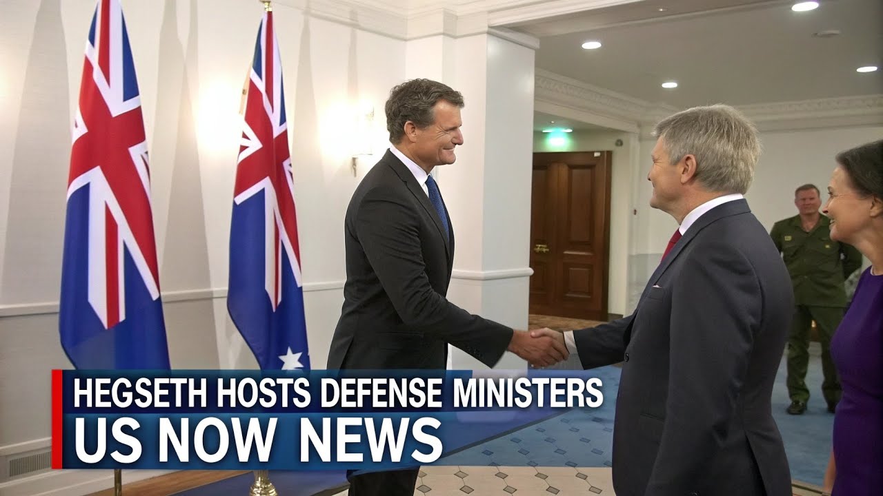 Hegseth Hosts Australian and UK Defense Ministers | US NOW NEWS
