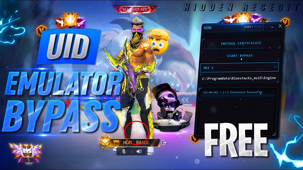 NEW UPDATE PC EMULATOR BYPASS 💻 FOR FREE FIRE | 100% ANTIBAN | FREE FIRE PC PANEL GRATIS 🎯 OB51 SAFE